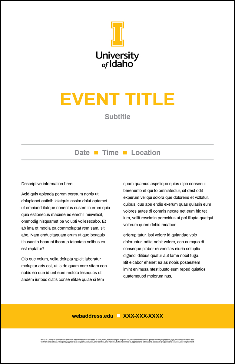 event posters templates