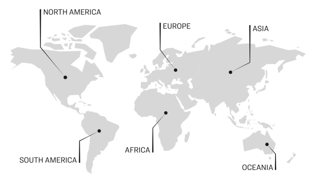 World Map Project Peace Corps - Map of world