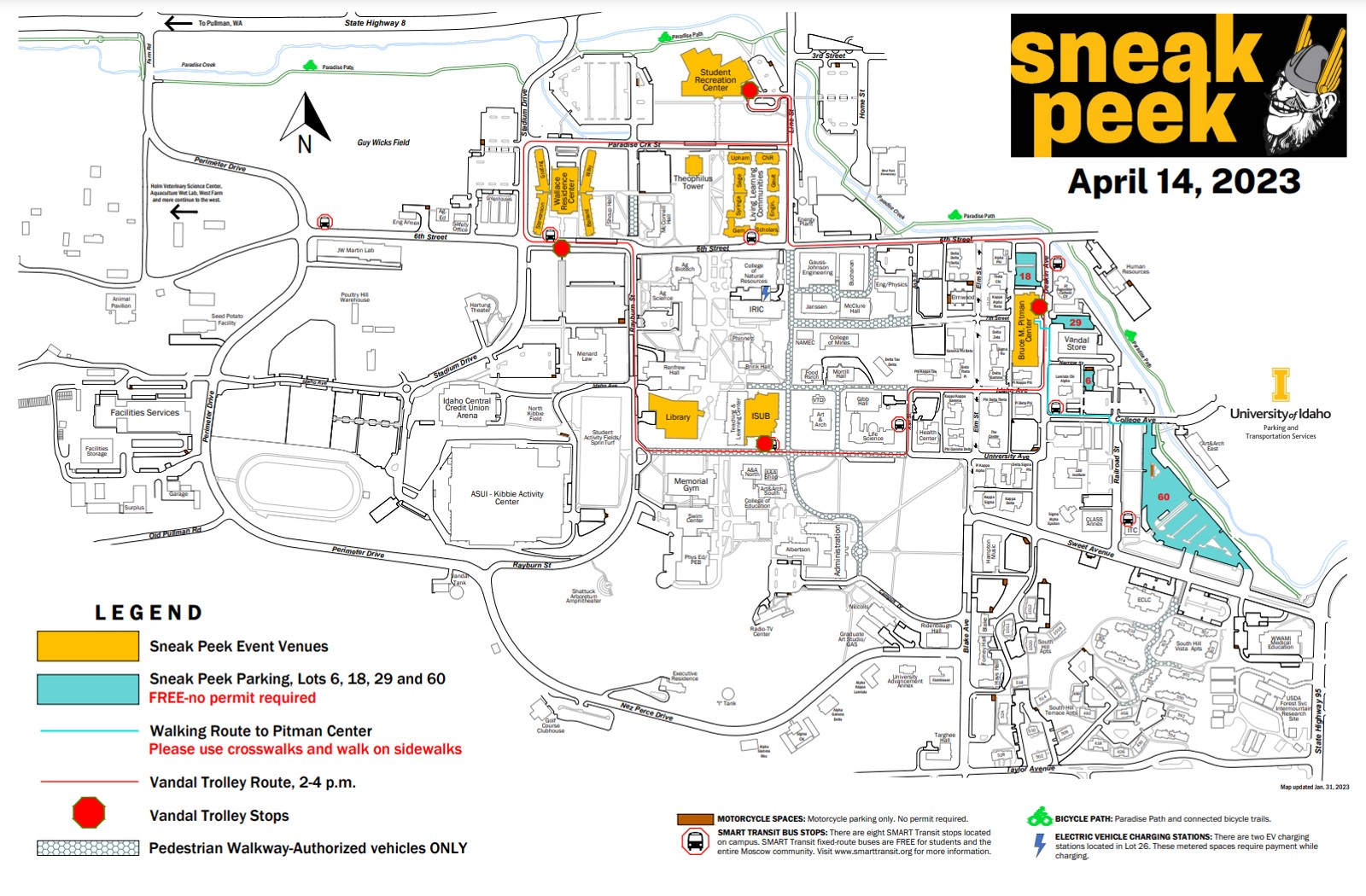 Parking Map | Sneak Peek 2022 | University of Idaho