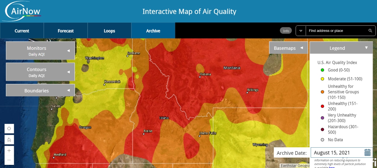 Smoke Idaho Climate Economy Impacts Assessment University Of Idaho 0186