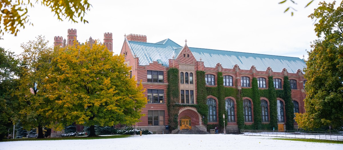 University of Idaho Administration Building in the Winter