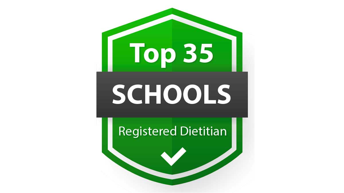University of Idaho in the top 35 schools for registered dietitians.