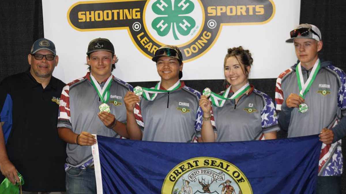 The 4-H shooting sports archery team photo.