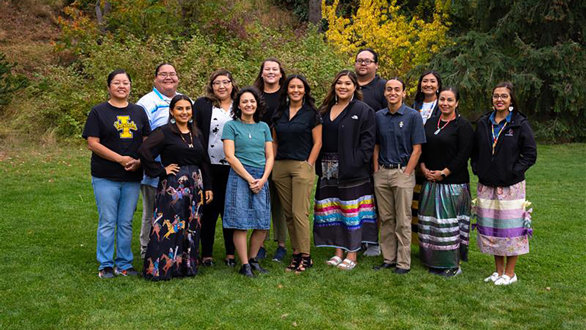 Group picture of 13 tribal educators.