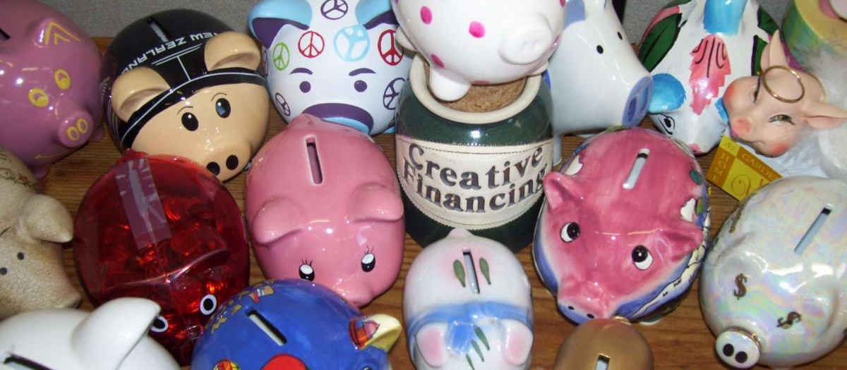 Collection of piggy banks