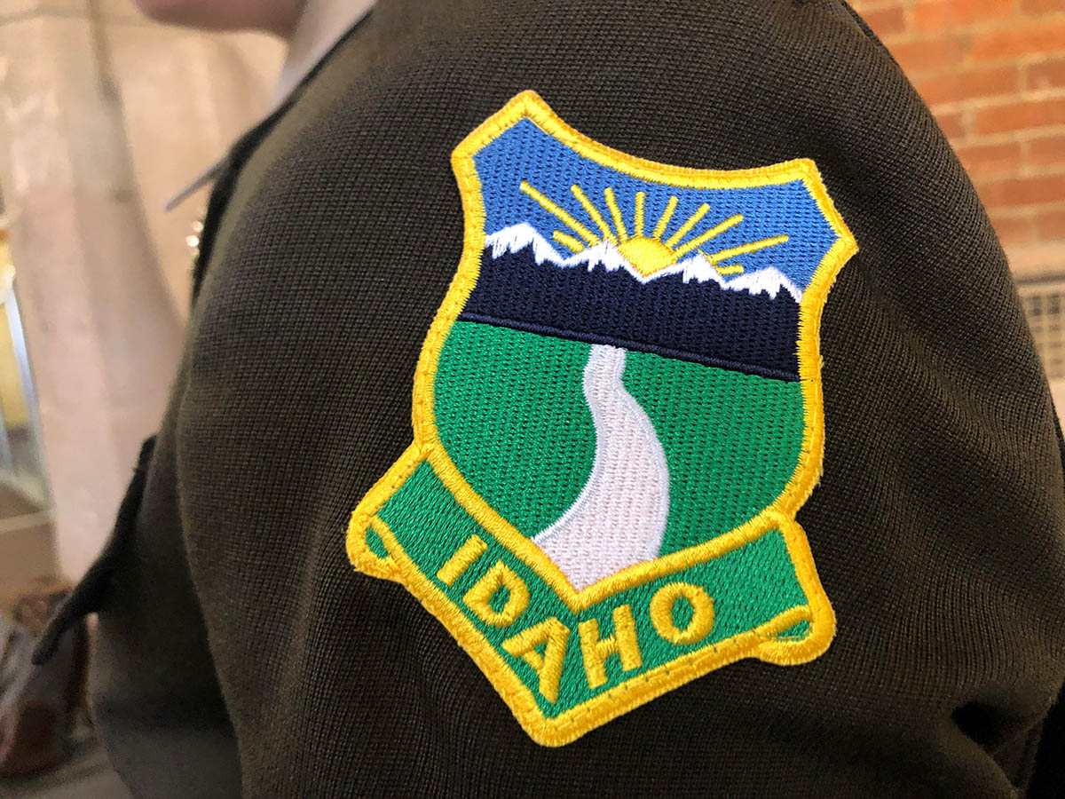 An Idaho patch on an Army ROTC uniform.
